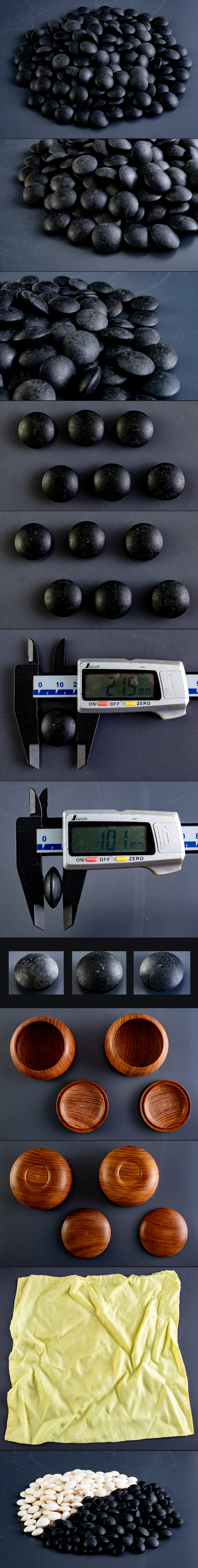 碁笥 特大 懐志作 蛤碁石 180個 那智黒181個 木箱付